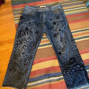 VINTAGE Levi’s unique style hand drawn w sharpie W38 L30